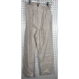 Reformation linen belted pants size 0